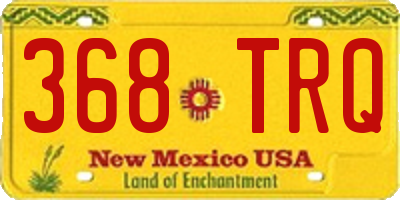 NM license plate 368TRQ