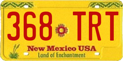 NM license plate 368TRT