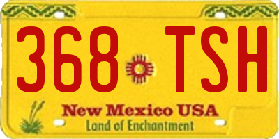 NM license plate 368TSH