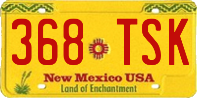NM license plate 368TSK
