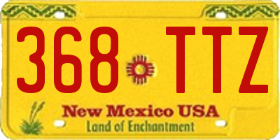 NM license plate 368TTZ