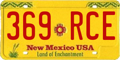 NM license plate 369RCE