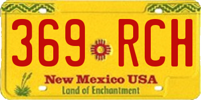 NM license plate 369RCH