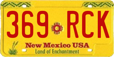 NM license plate 369RCK