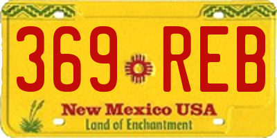 NM license plate 369REB