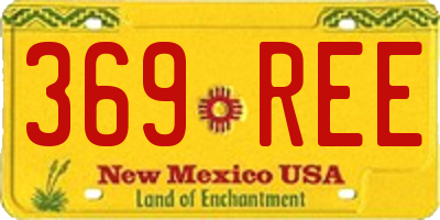 NM license plate 369REE