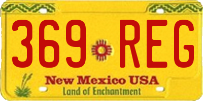 NM license plate 369REG