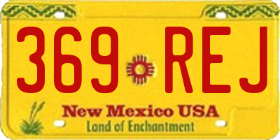 NM license plate 369REJ