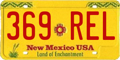 NM license plate 369REL