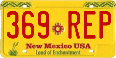 NM license plate 369REP