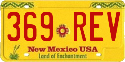 NM license plate 369REV