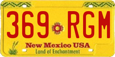NM license plate 369RGM