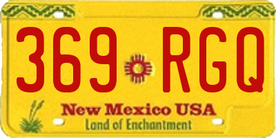 NM license plate 369RGQ
