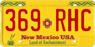 NM license plate 369RHC