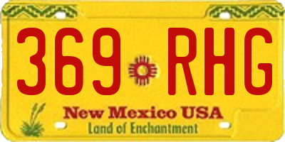 NM license plate 369RHG