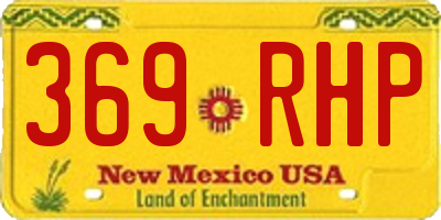 NM license plate 369RHP