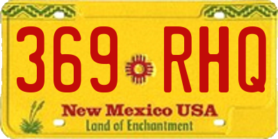 NM license plate 369RHQ