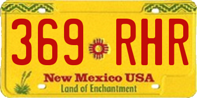 NM license plate 369RHR