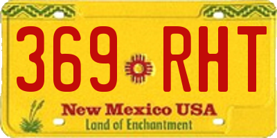 NM license plate 369RHT