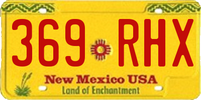 NM license plate 369RHX