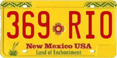 NM license plate 369RIO