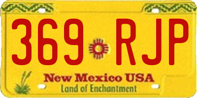 NM license plate 369RJP