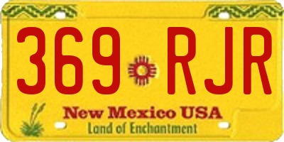 NM license plate 369RJR