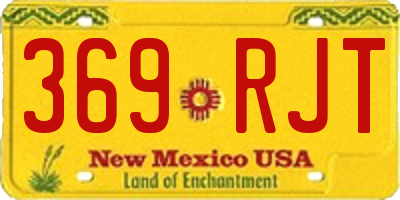 NM license plate 369RJT