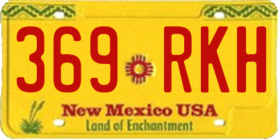NM license plate 369RKH