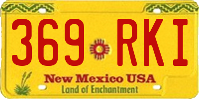 NM license plate 369RKI