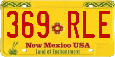 NM license plate 369RLE