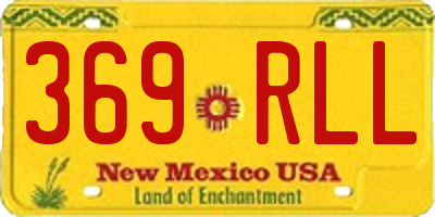 NM license plate 369RLL