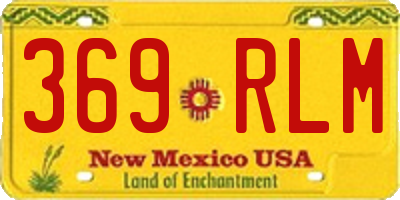 NM license plate 369RLM