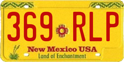 NM license plate 369RLP