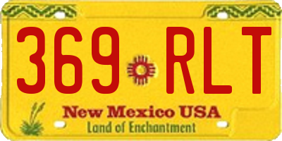 NM license plate 369RLT