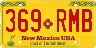 NM license plate 369RMB