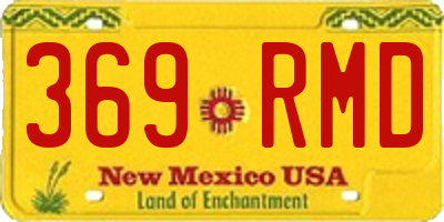 NM license plate 369RMD