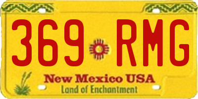 NM license plate 369RMG