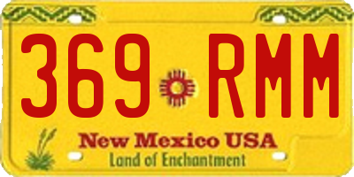 NM license plate 369RMM