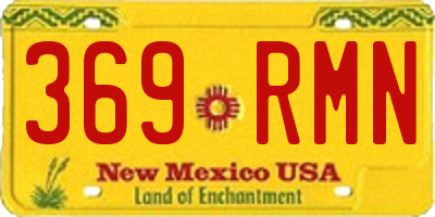 NM license plate 369RMN