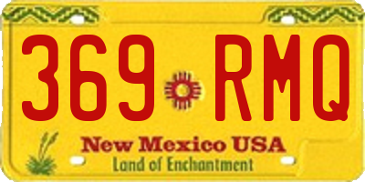NM license plate 369RMQ
