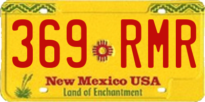 NM license plate 369RMR