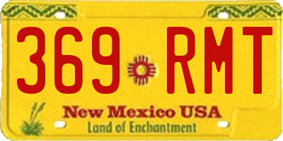 NM license plate 369RMT
