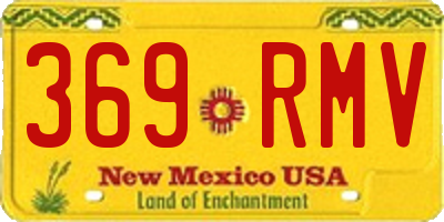 NM license plate 369RMV