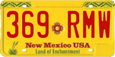 NM license plate 369RMW
