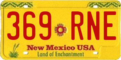 NM license plate 369RNE