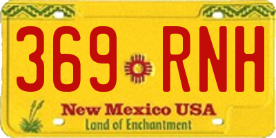 NM license plate 369RNH