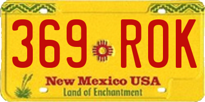 NM license plate 369ROK