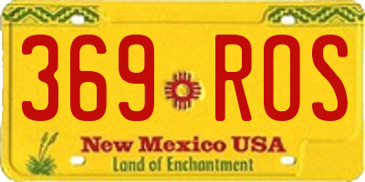 NM license plate 369ROS