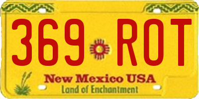 NM license plate 369ROT